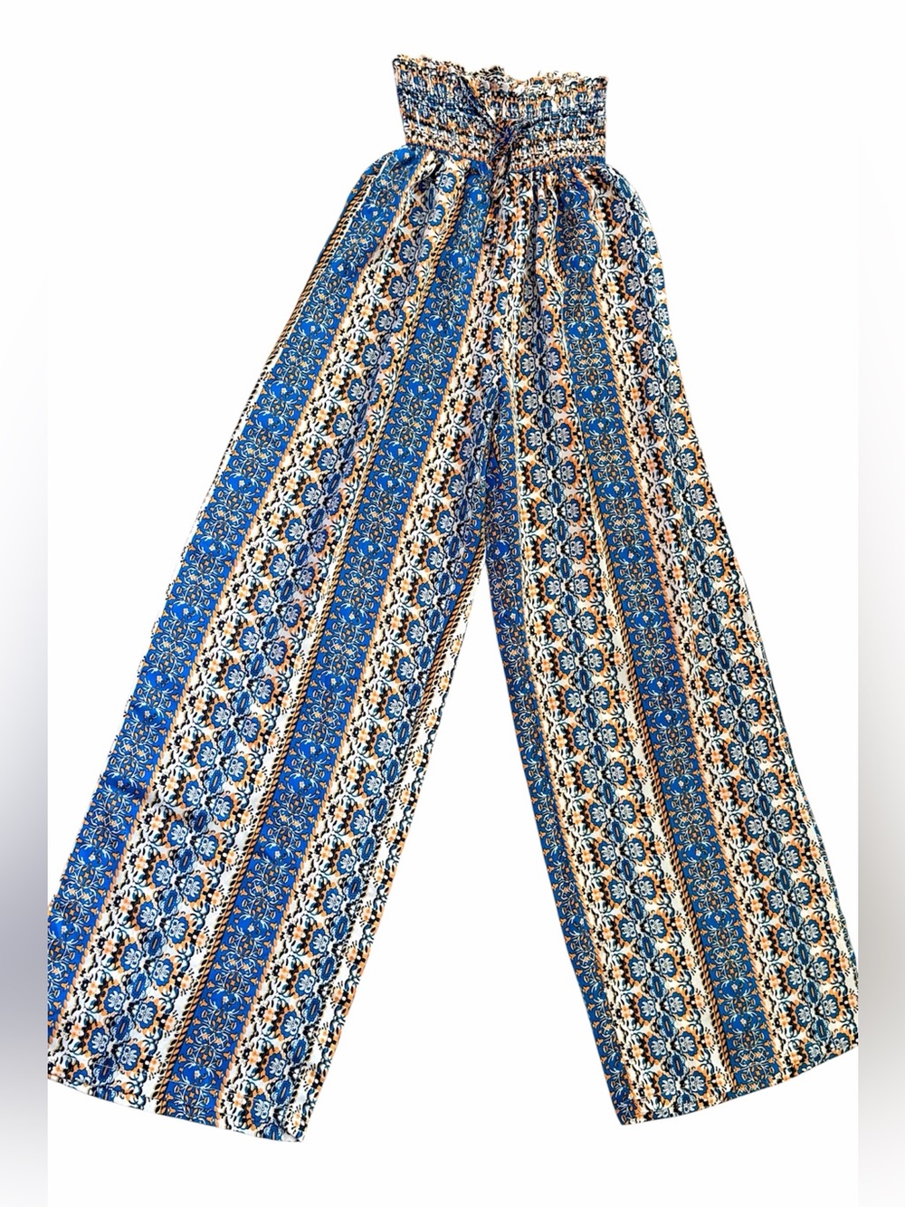 SHEIN VCAY Loose Printed Wide Leg Trousers Size 2